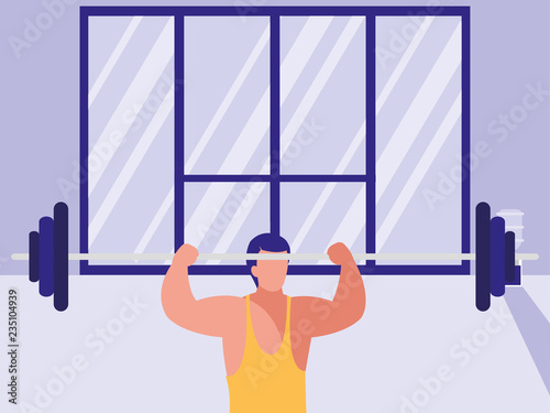 man and sports design