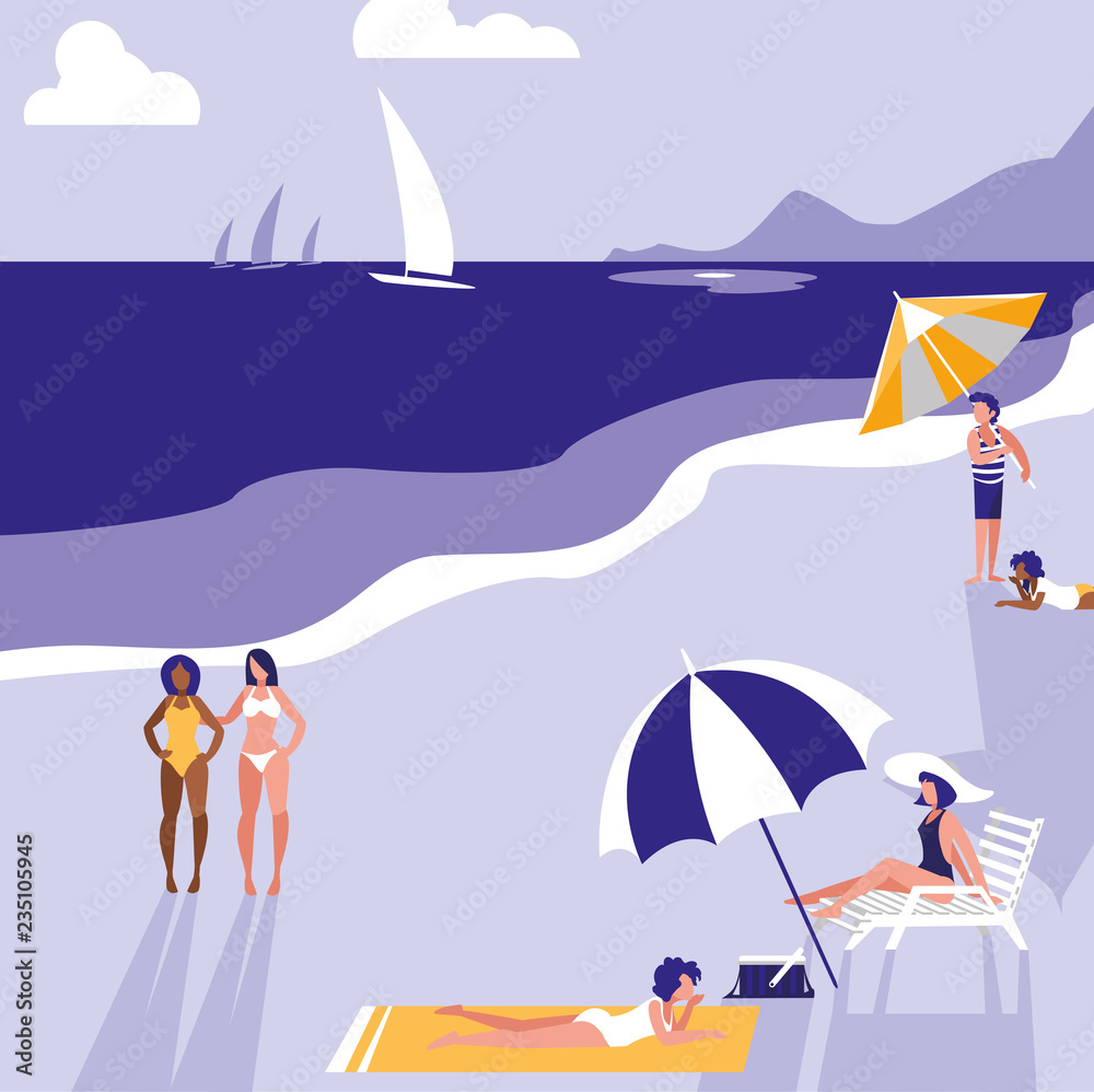 Fototapeta premium beach landscape design