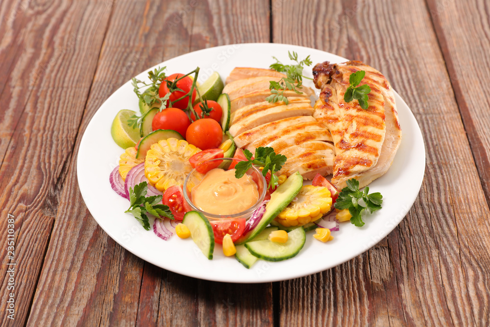chicken fillet and vegetable chicken fillet and vegetable