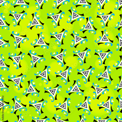 gentle color graffiti seamless pattern on a black background