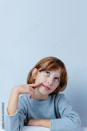 Portrait of a girl wondering