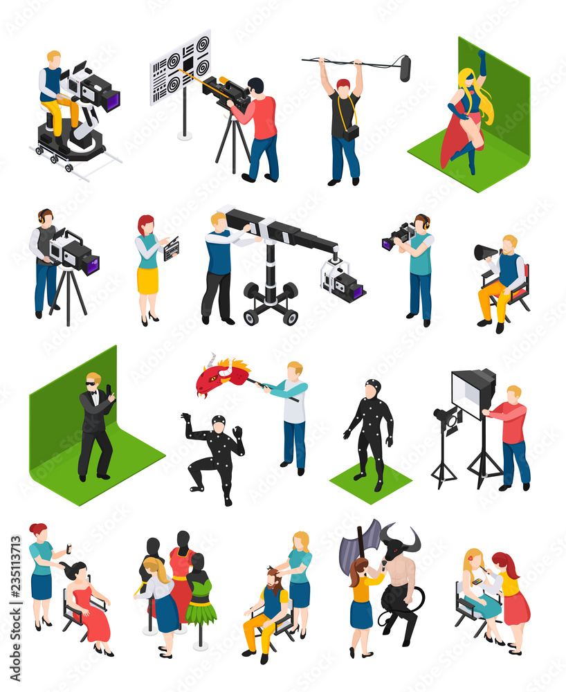 Cinematography Isometric People