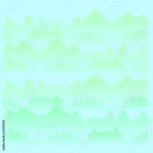 forest fog top view vector illustration eps10