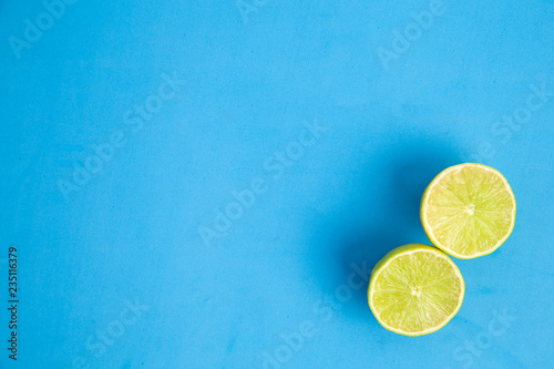 lime in colorful background