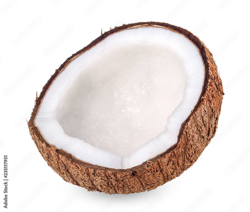 Coconut isolated on white with clipping path Coconut isolated on white with clipping path