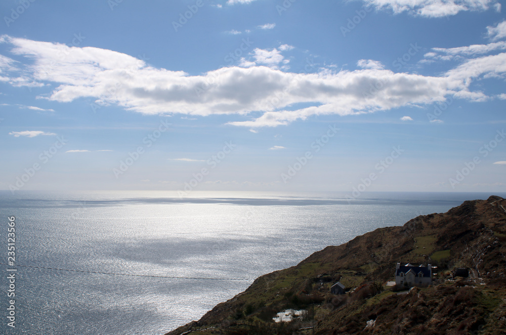 A view of the Atlantic from The Kilcrohane mountains West Cork, Ireland A view of the Atlantic from The Kilcrohane mountains West Cork, Ireland