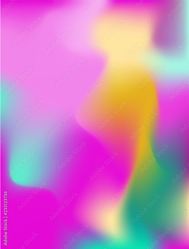 Realistic isolated pattern of abstract fluid liquid lava lamp shapes for decoration and covering on the gradient background