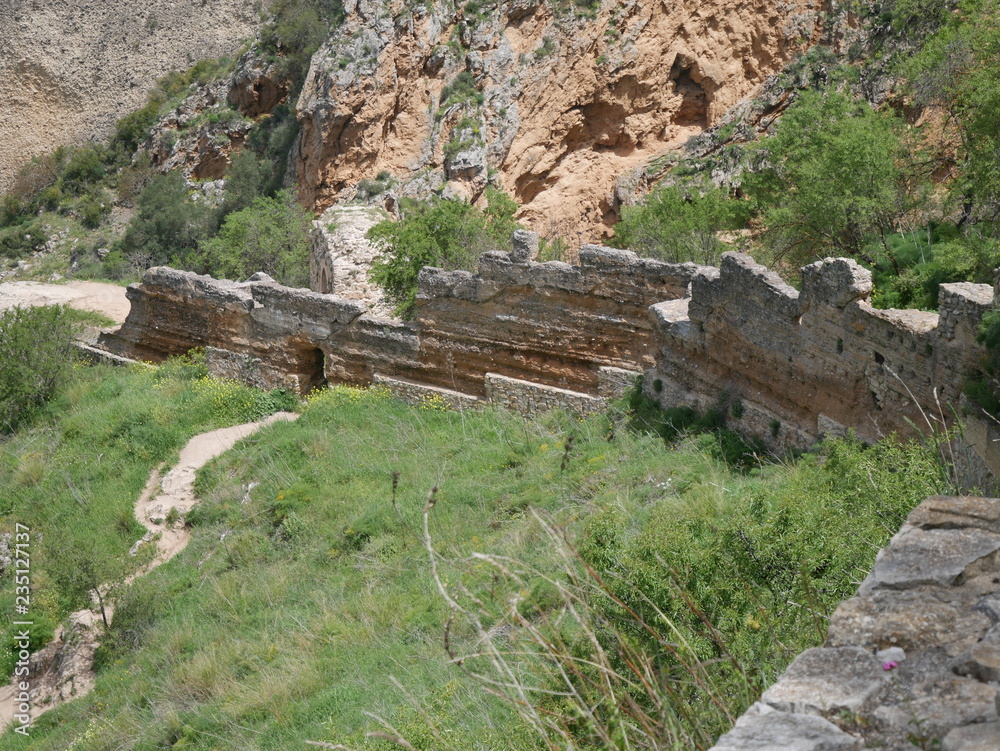 Ruins of an old city wall in the mountains of Ronda, Spain Ruins of an old city wall in the mountains of Ronda, Spain
