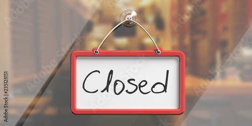 Fotografía Closed text