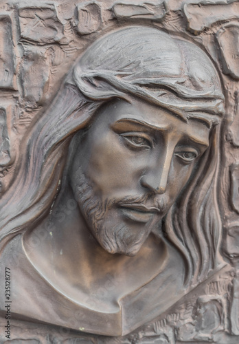 Bronze Bas-relief of Christ