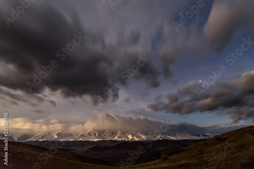 mountains sky clouds stars steppe © Iri_sha