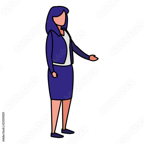 Corporate businesswoman design