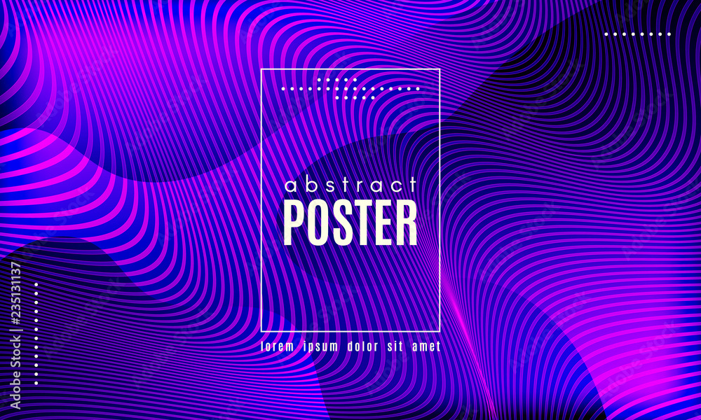 Wave Abstract Background with Color Fluid Shapes.