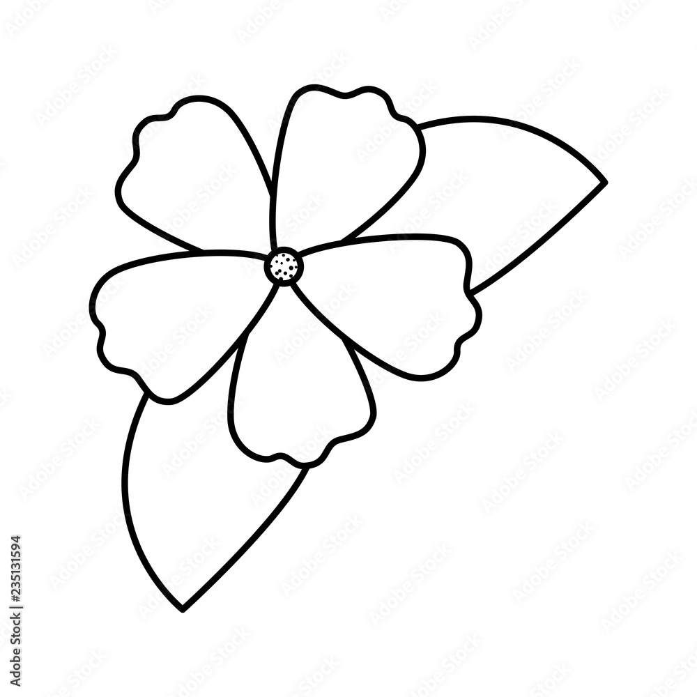 cute flower with leafs decorative cute flower with leafs decorative