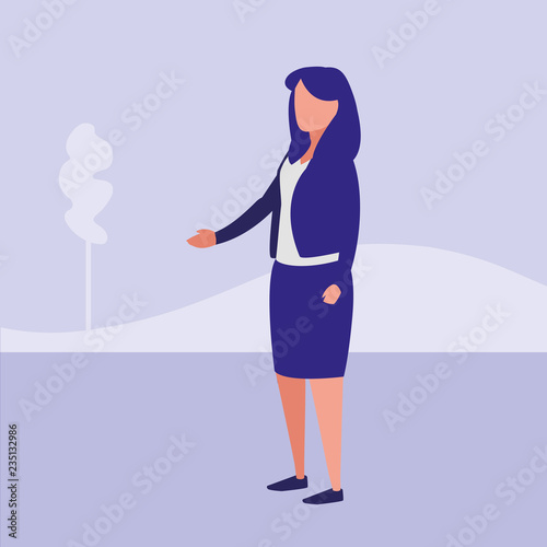 Corporate businesswoman design