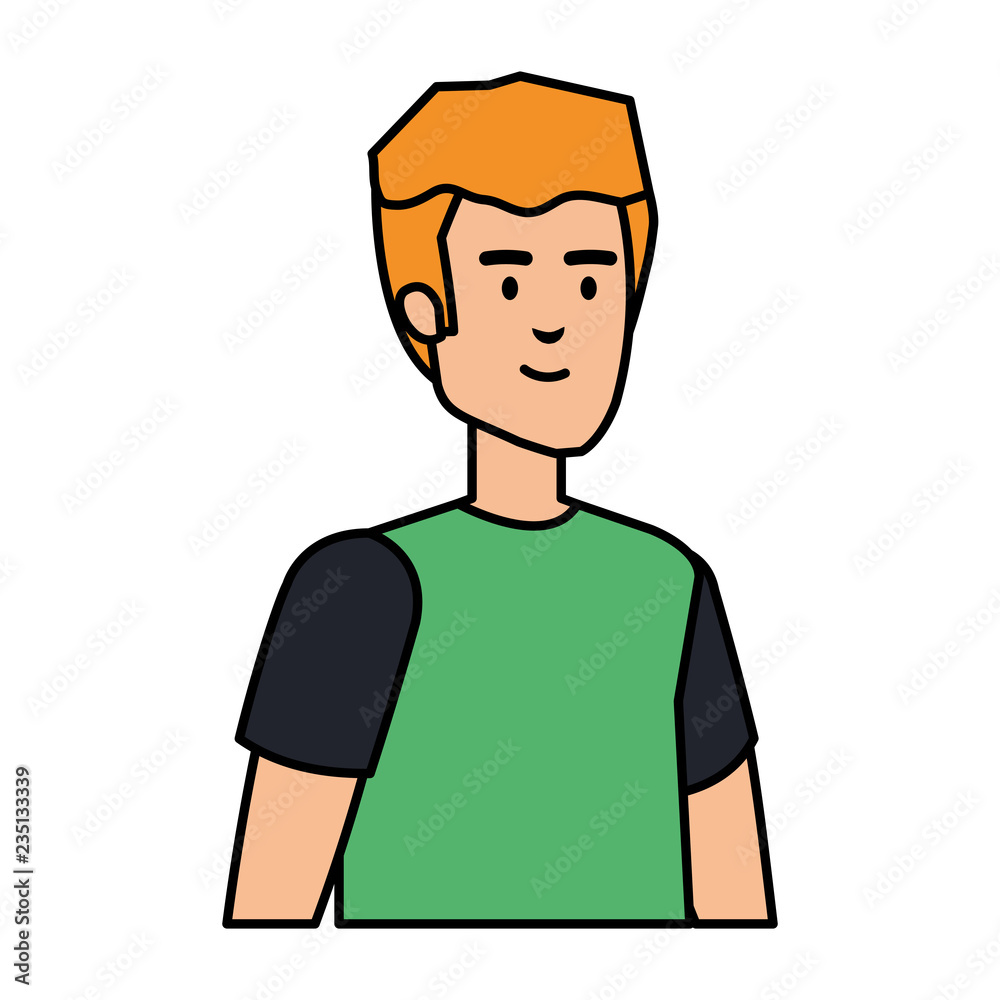 young man avatar character young man avatar character