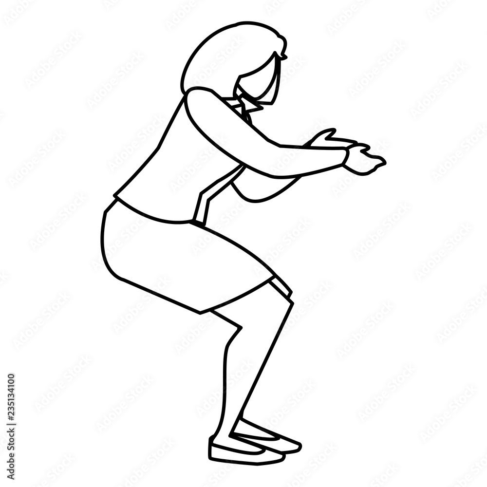 Fototapeta premium Corporate businesswoman design