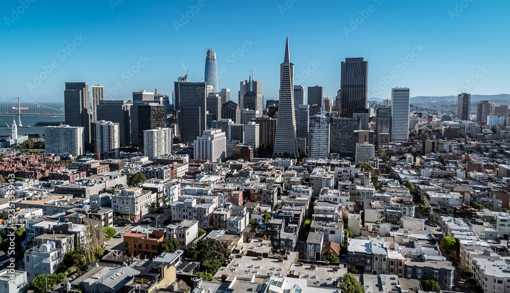 view of  San Francisco from Coit Tower