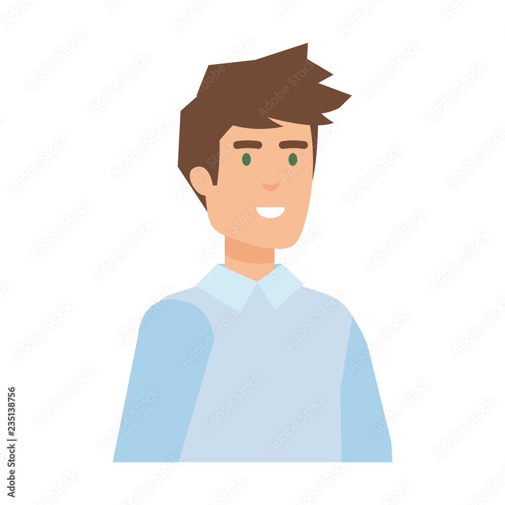 young man avatar character young man avatar character