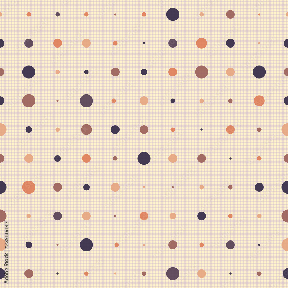 Seamless pattern. Multicolored dots on the background with a grid. Abstract pattern Seamless pattern. Multicolored dots on the background with a grid. Abstract pattern