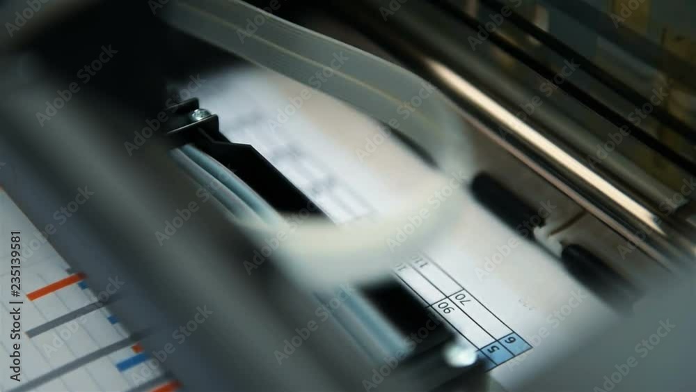 Printer Prints Investment Charts And Business Plan Printer Prints Investment Charts And Business Plan