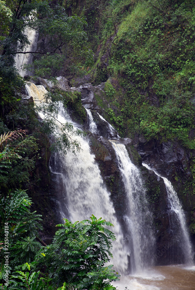 Waterfalls taken on Hana road, Maui Waterfalls taken on Hana road, Maui