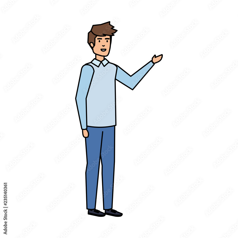 young man avatar character young man avatar character