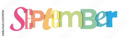 MONTH colorful typographic banner