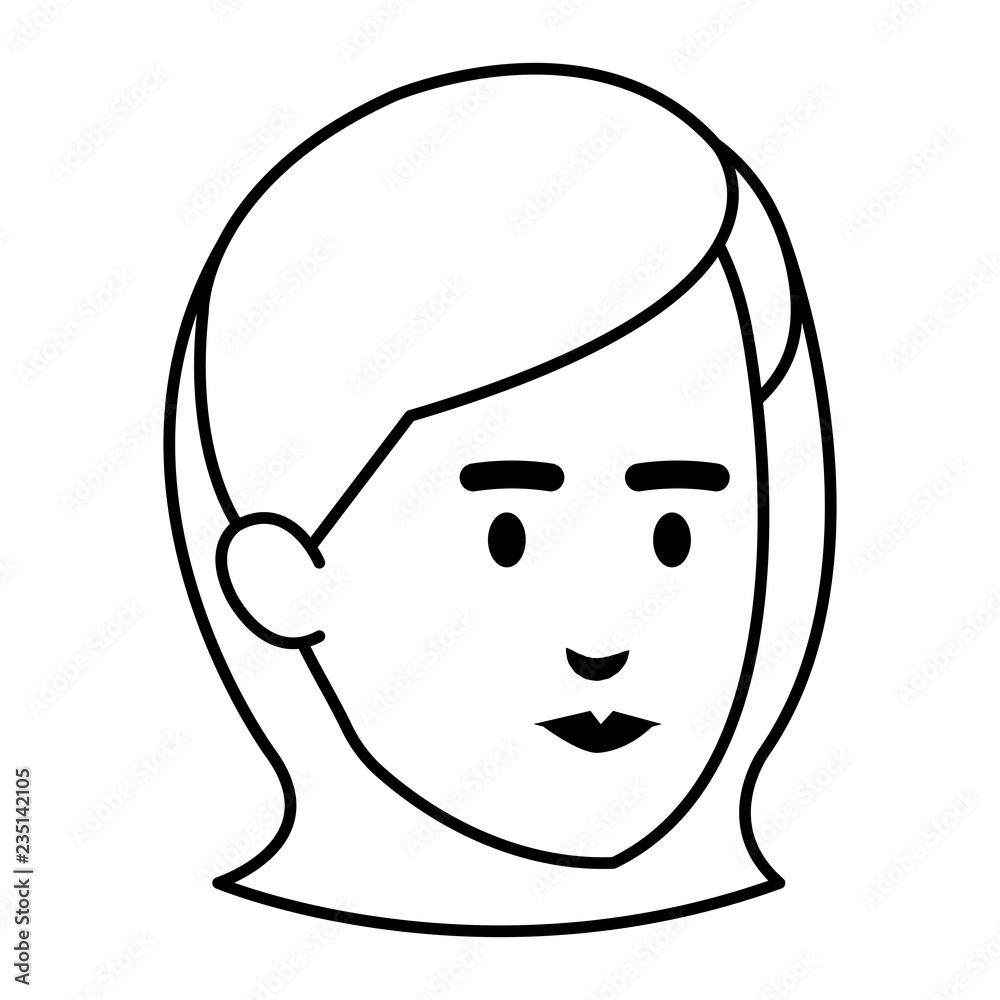beautiful woman head avatar character beautiful woman head avatar character