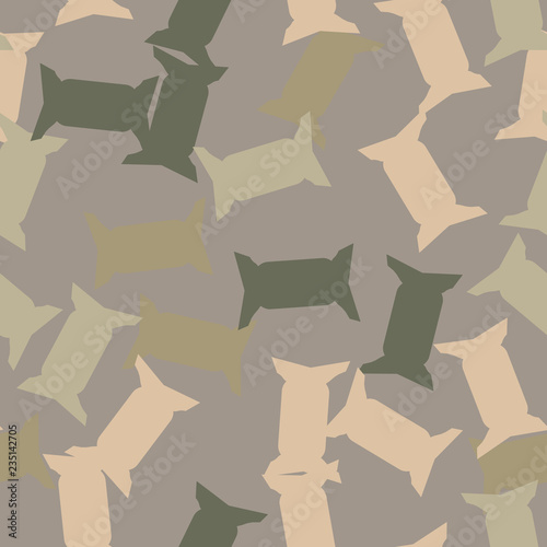 Christmas, urban camouflage of various shades of gray and beige colors