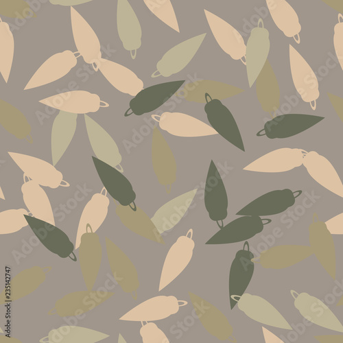 Christmas, urban camouflage of various shades of gray and beige colors