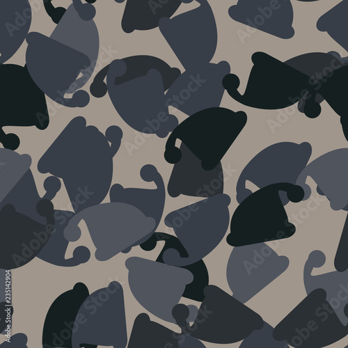 Christmas, urban camouflage of various shades of blue and beige colors