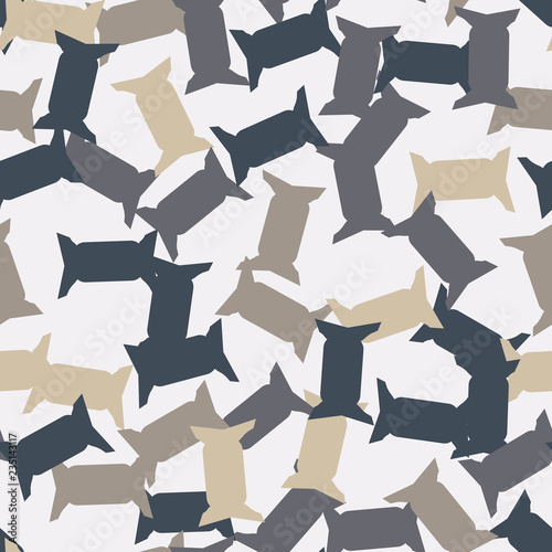 Christmas, urban camouflage of various shades of blue and beige colors