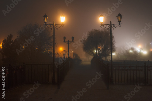 fog at city