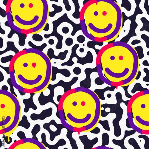 Vector seamless patterns. Trendy endless unique wallpaper