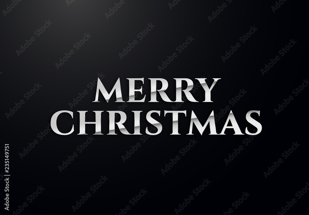 Holiday letters with silver effects. High quality vector illustration Holiday letters with silver effects. High quality vector illustration