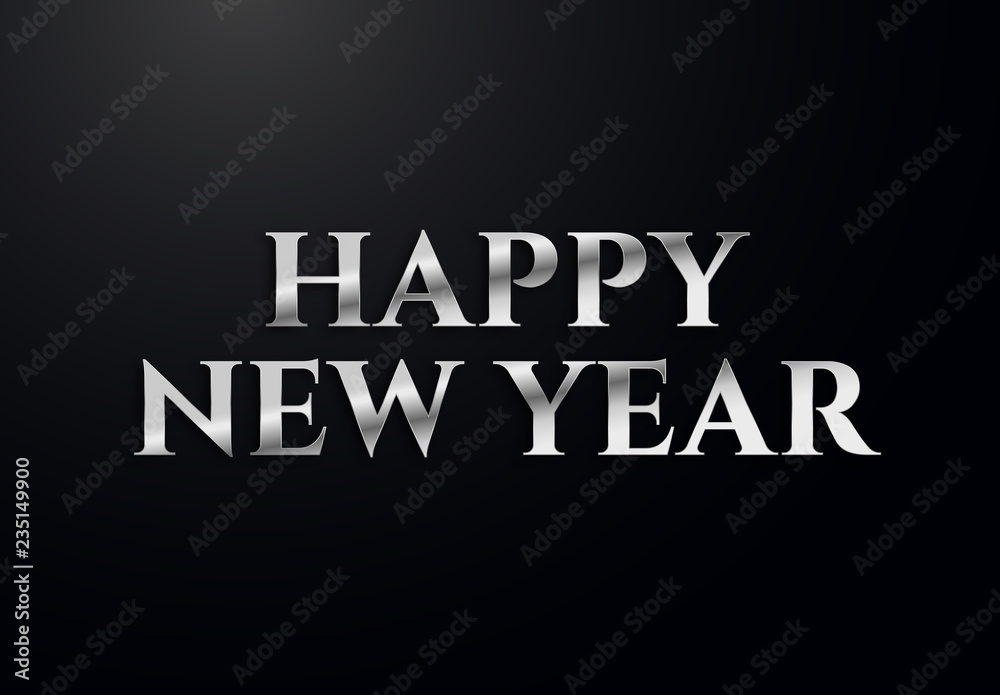 Holiday letters with silver effects. High quality vector illustration Holiday letters with silver effects. High quality vector illustration