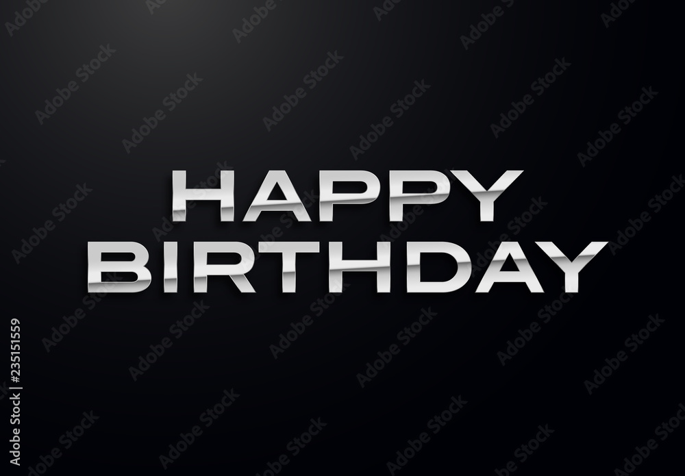 Holiday letters with silver effects. High quality vector illustration