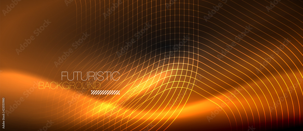 Neon glowing lines, magic energy space light concept, abstract background wallpaper design Neon glowing lines, magic energy space light concept, abstract background wallpaper design