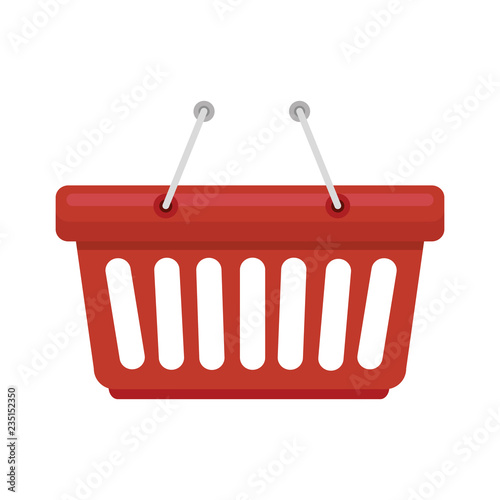 shopping basket isolated icon