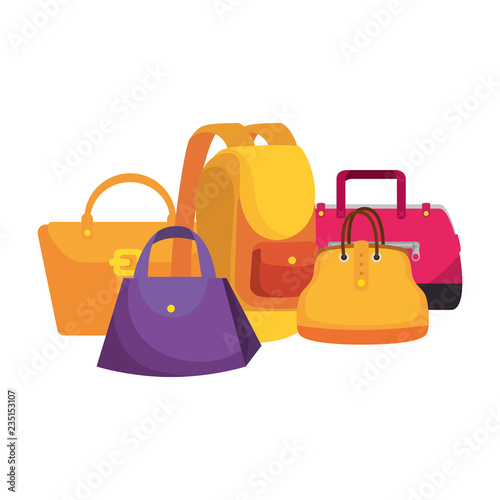 fashion feminine handbags set