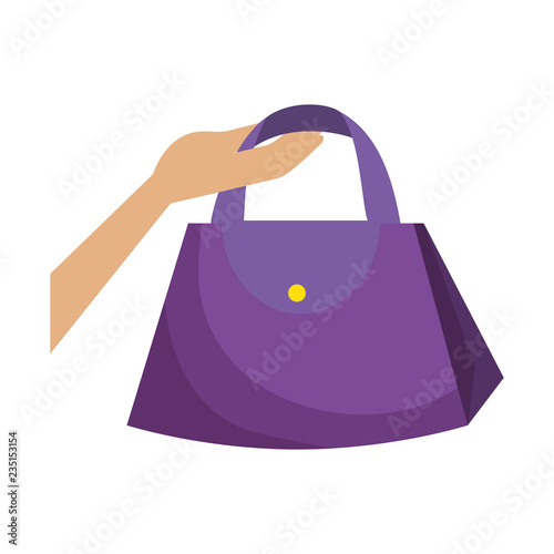 hand lifting fashion feminine handbag