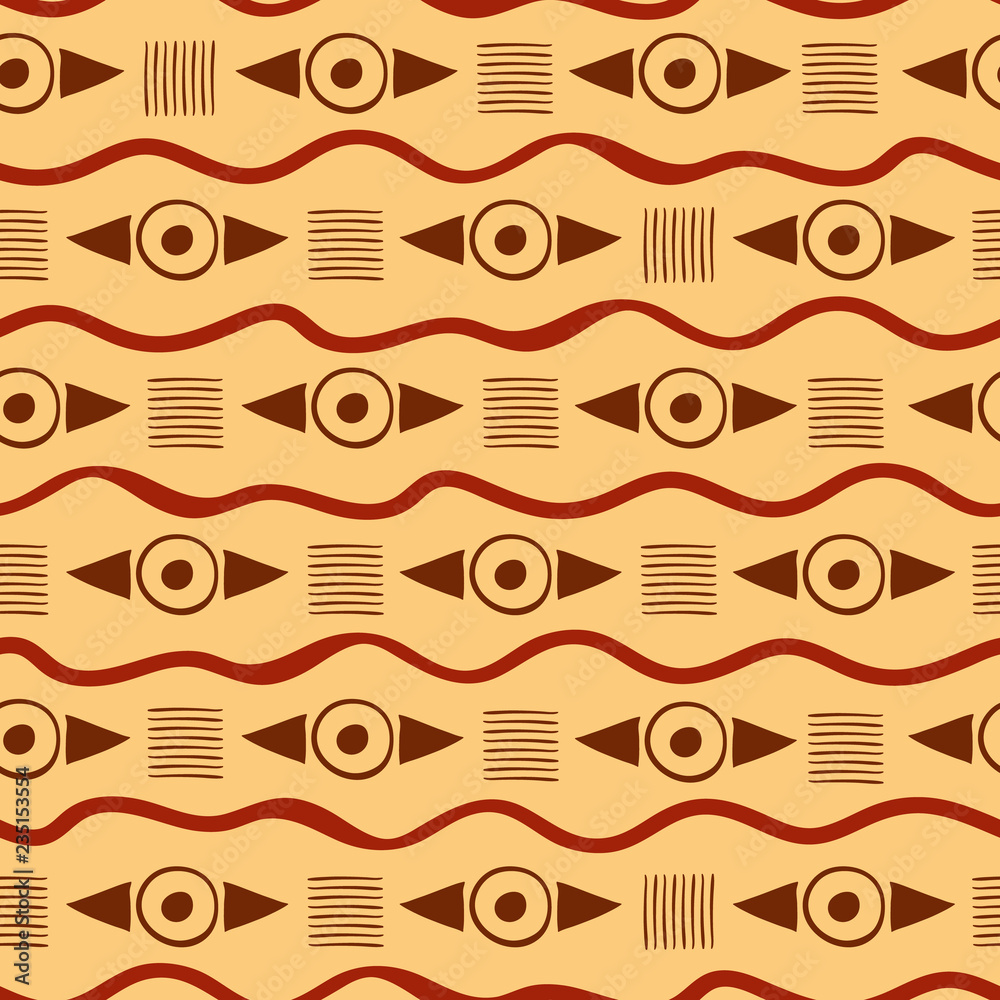 Vibrant geometric tribal pattern Vibrant geometric tribal pattern