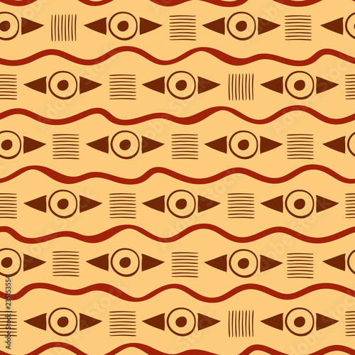 Vibrant geometric tribal pattern