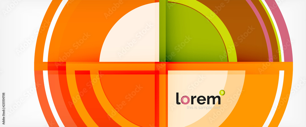 Multicolored round shapes abstract background Multicolored round shapes abstract background