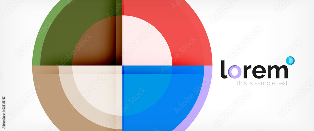 Multicolored round shapes abstract background Multicolored round shapes abstract background