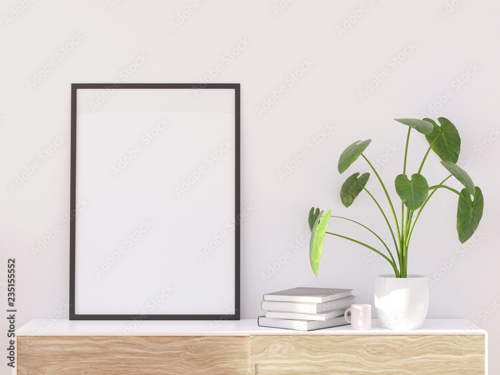 Bright cozy modern living room with light furniture, 3d render Bright cozy modern living room with light furniture, 3d render