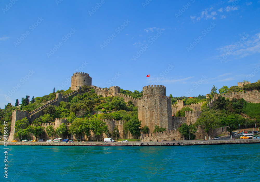 Rumeli Hisari Fortress in Spring. Istanbul, Turkey