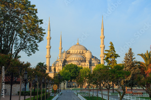 Blue Mosque in Istanbul at sunrise. Turkey