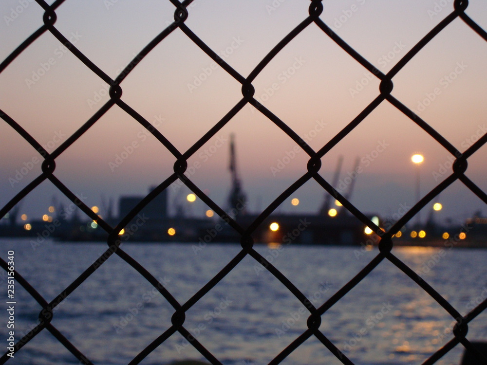 Fototapeta premium Summer Holidays in Greece, the haarbour of Thessaloniki